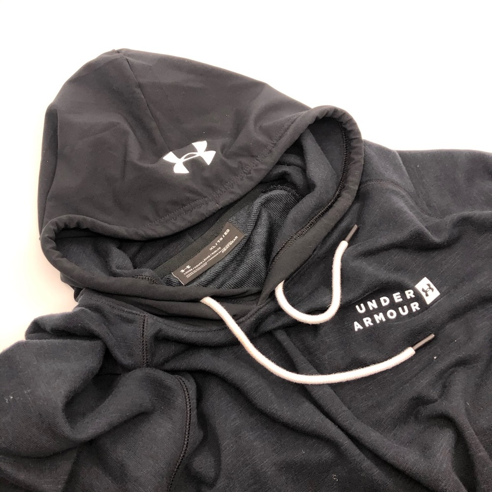 Under Armour short sleeve hoodie.